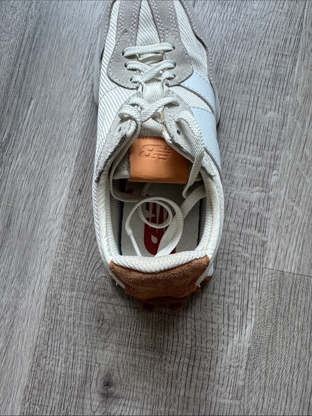 adidas Cream and Tan Retro Runner Sneakers 327 style - Picture 9 of 12